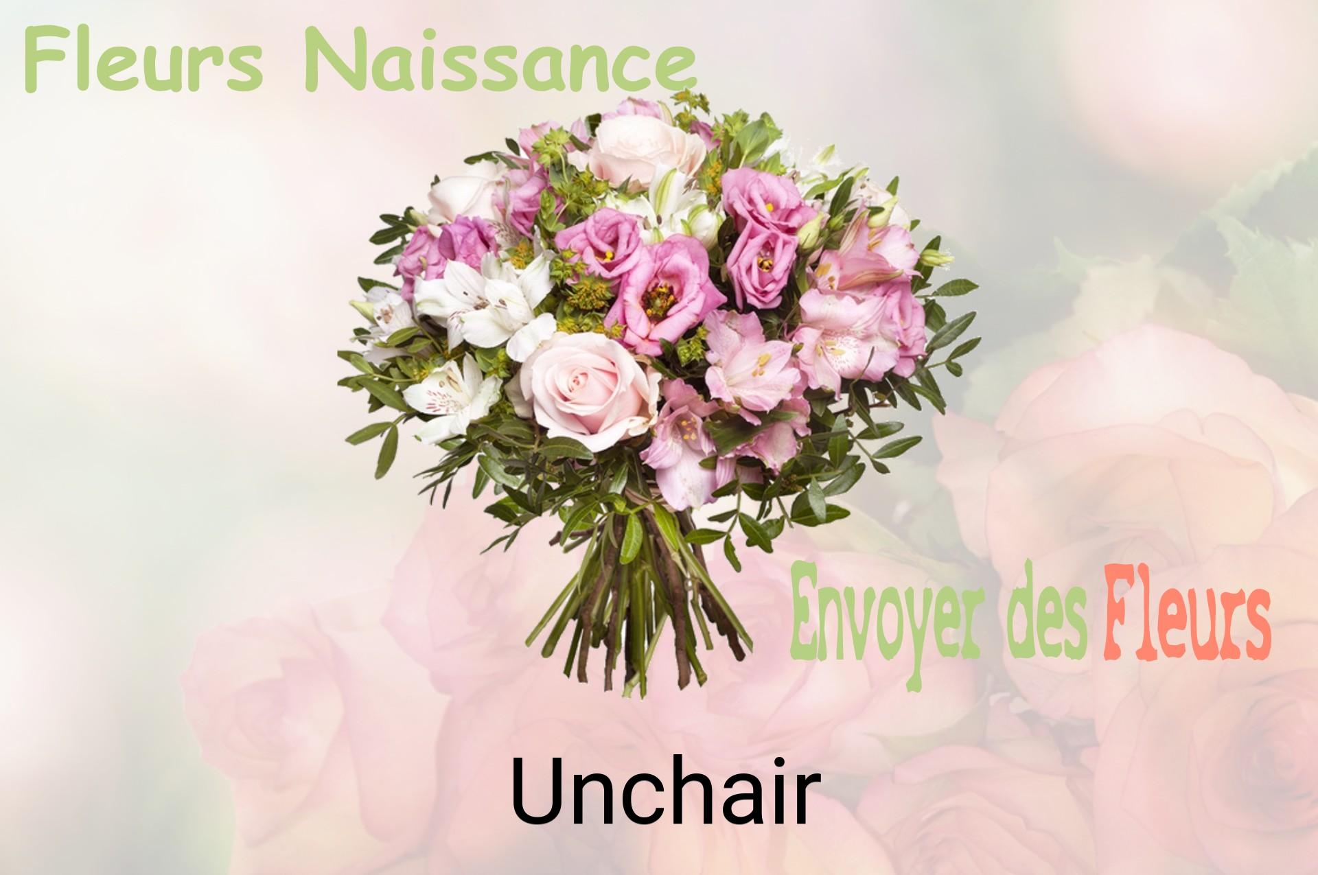 Bouquet de fleurs de naissance livré à Unchair